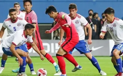 La selección chilena intentó, pero no pudo con Corea del Sur. Foto: Twitter