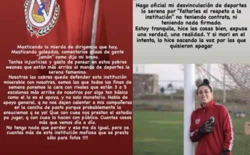 Mensajes de Paola Hinojosa, portera de Deportes La Serena