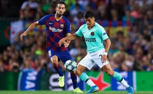 Alexis con el Inter enfrentó a Barcelona