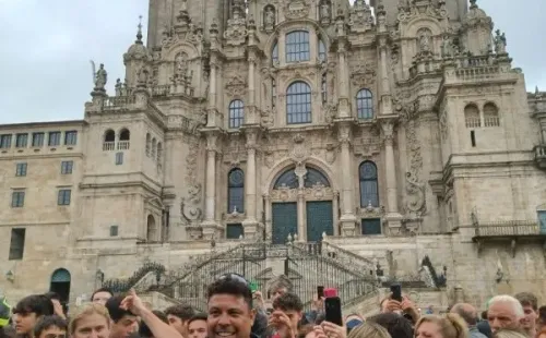 Ronaldo Nazario en Santiago de Compostela
