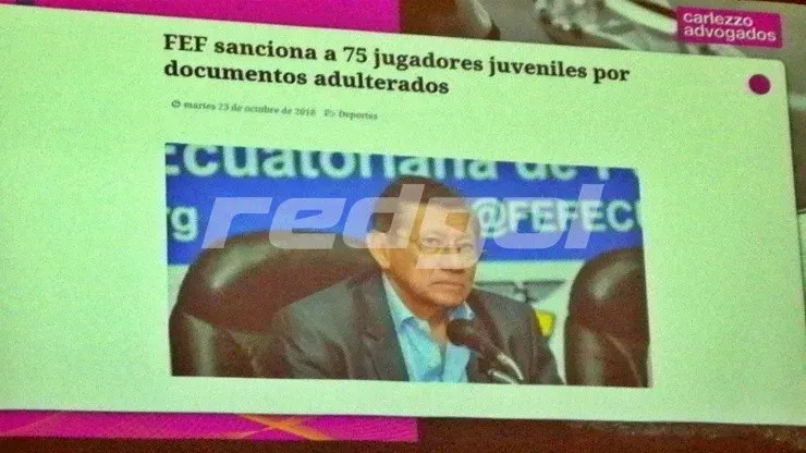 Finalmente, se sanciona a 75 futbolistas por documentos adulterados en 2018.