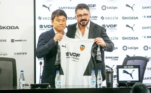 Gennaro Gattuso vive sus primeras horas como nuevo técnico del Valencia. Foto: Comunicaciones Valencia