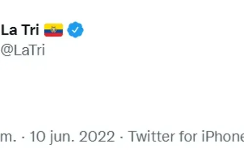 Reacción selección ecuatoriana en Twitter