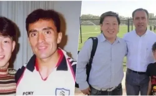 El chileno-japonés Christian Melillán junto a Jaime Pizarro en Japón y en Chile (Foto: Dale Albo)