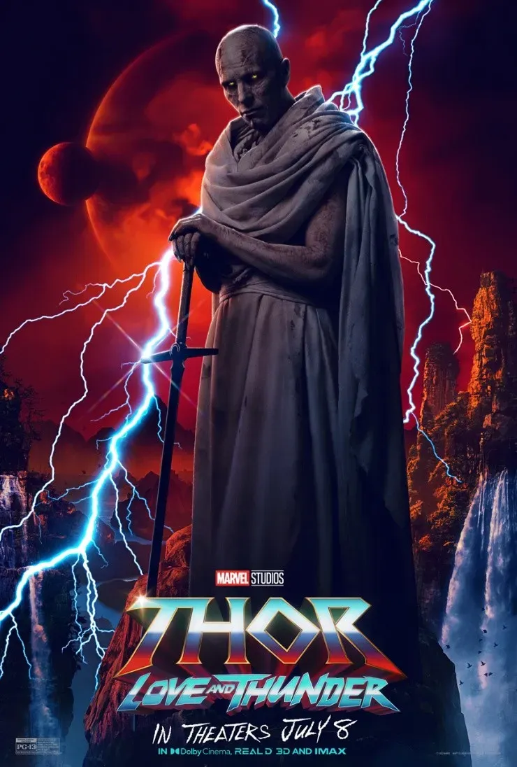Revisa los nuevos afiches de personajes para Thor Love & Thunder.(Foto: Marvel)