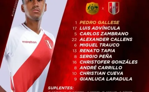 La formación confirmada de Perú ante Australia por el repechaje y un cupo al Mundial de Qatar.