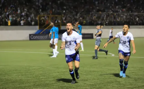 La celebración de la goleada ante Bahamas.