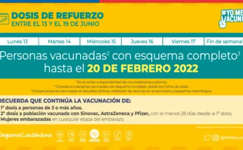 Calendario vacunación