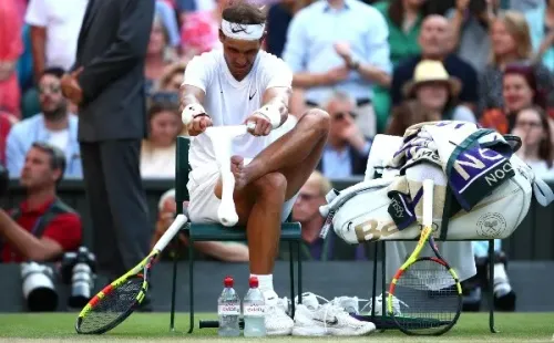 La lesión en el pie izquierdo de Rafa le ha traído serias complicaciones el último tiempo. | Foto: Getty