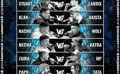 Cartelera con los duelos de la Jornada 4 de FMS Argentina. (Foto: FMS Argentina)