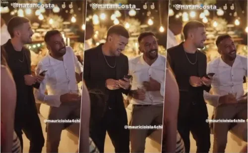 Giorgian de Arrascaeta y Mauricio Isla