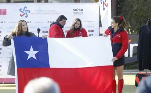 La despedida de la selección chilena antes de partir al Mundial de Hockey Césped. (Fotos: Ministerio del Deporte de Chile)