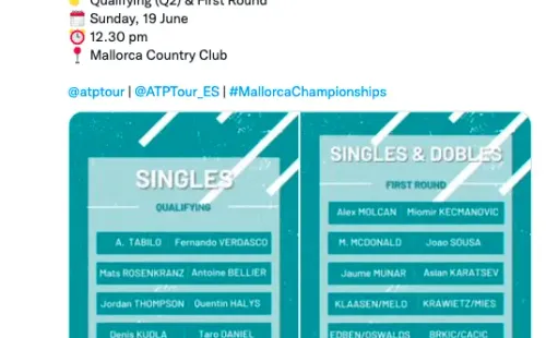 Tabilo busca meterse al main draw en el Mallorca Championships.