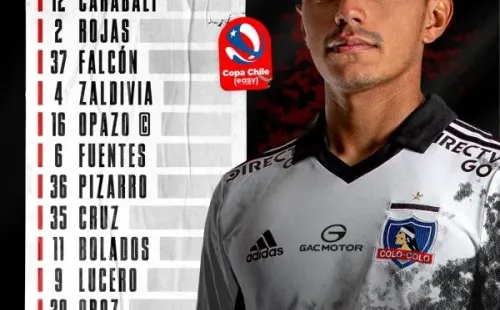 Formación de Colo Colo ante Deportes Temuco por Copa Chile 2022.