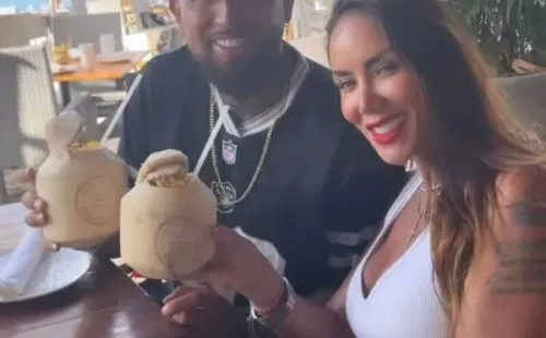 Vidal está en Miami con su novia y amigos.