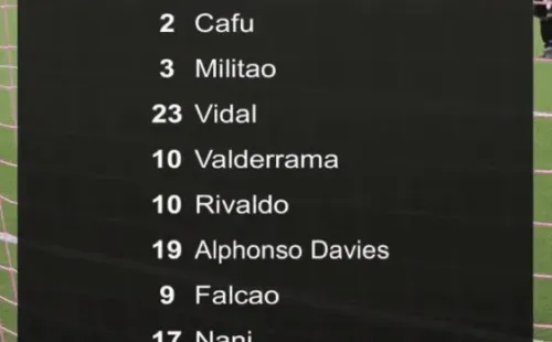 Vidal titular en los ganadores, Bam Bam ingresó desde la banca.
