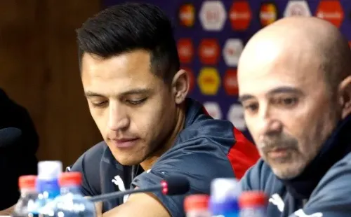 Alexis Sánchez escucha la oferta del Olympique de Marsella de Jorge Sampaoli para seguir con su carrera en Europa. Foto: Agencia Uno