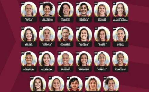 La nómina de 23 jugadoras de Venezuela para los amistosos contra Chile. (La Vinotinto)