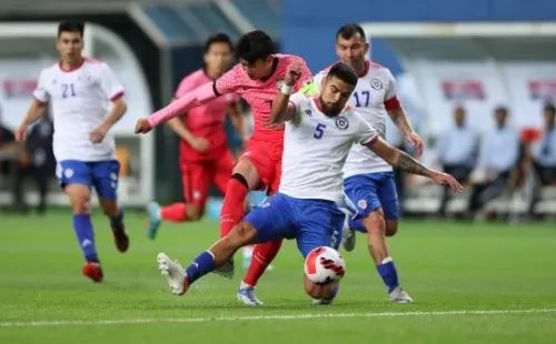 대전월드컵경기장/ 하나은행 초청 축구국가대표팀 친선경기/ 남자A대표팀/ 한국 vs 칠레/ 손흥민/ 슛/ 슈팅/ 사진 윤경식