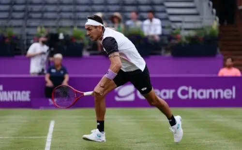Tabilo tuvo un buen debut en el césped de Wimbledon. | Foto: Getty