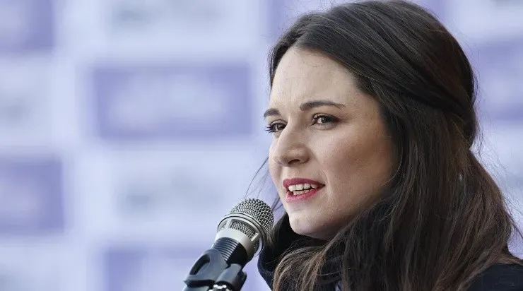 La directora del Área Sociocultural de la Presidencia de la República de Chile, Irina Karamanos. (AGENCIA UNO).