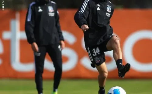 Agustín Bouzat se prepara para su debut en Colo Colo. Foto: Comunicaciones Colo Colo