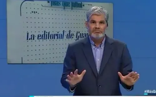 Juan Cristóbal Guarello se expresó de lo sucedido en Más que Fútbol. (Foto: Captura Directv Sports)