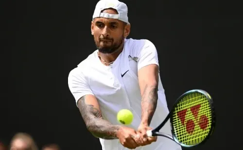Nick Kyrgios ya piensa en lo que será la segunda ronda de Wimbledon. | Foto: Getty