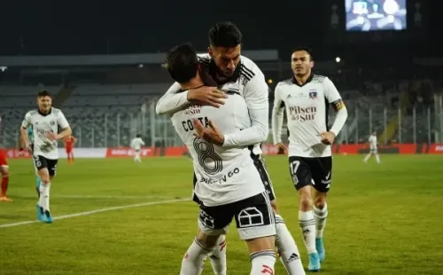 Juan Martín Lucero abrió el marcador y le da el triunfo a Colo Colo ante Inter de Porto Alegre por Copa Sudamericana. Foto: Guille Salazar, RedGol.