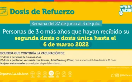 Vacunación tercera dosis