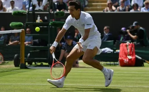 Cristián Garín no tendrá cambios en su ranking ATP pese al gran momento que vive en Wimbledon. Foto: Getty Images