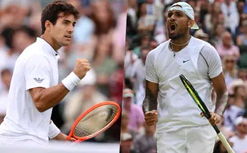Garin y Kyrgios chocan este miércoles en los cuartos de final de Wimbledon. | Foto: Getty