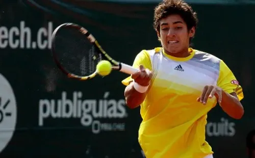 Garin la rompió de juvenil y eso le significó elogios de parte de Kyrgios. | Foto: Agencia Uno