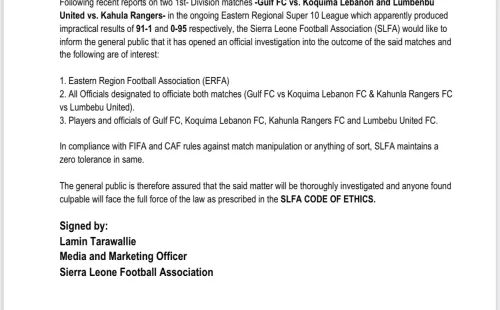 El comunicado de la Federación que sorprende al mundo.