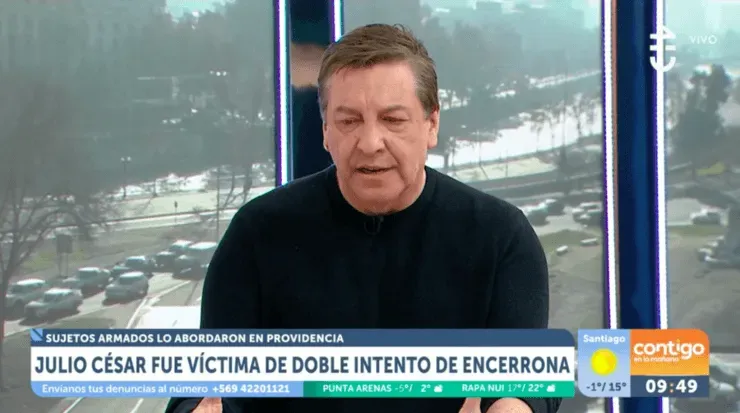 JC Rodríguez relata el doble intento de encerrona.(Foto: CHV)