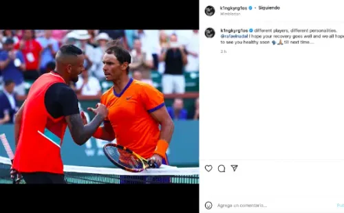 Kyrgios y Nadal no jugarán la semifinal de Wimbledon. |Foto: Getty