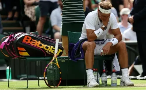 Rafael Nadal se bajó de Wimbledon por una ruda lesión abdominal. | Foto: Getty