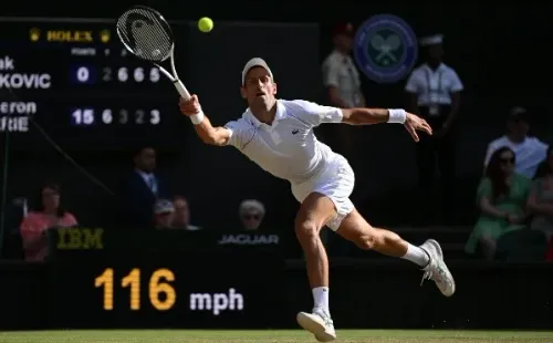 Djokovic la rompió en Wimbledon. | Foto: Getty