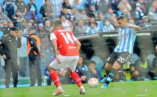 Vecchio fue una de las grandes figuras de Racing ante Independiente (Foto: Racing)