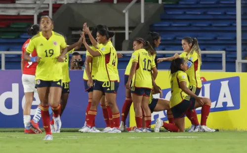 Las colombianas festejaron en el primer día. Foto: @CopaAmerica