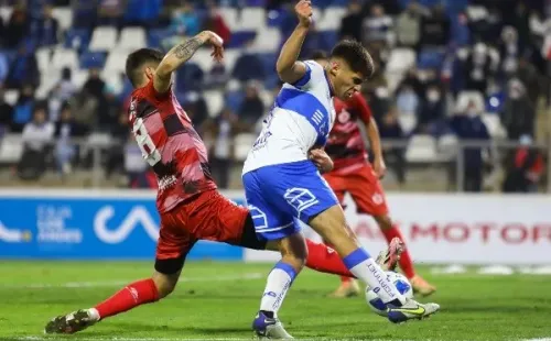 Bryan González debutó por la UC en la llave de Copa Chile frente a Unión San Felipe.