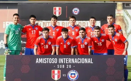 La selección chilena logró un gran triunfo ante Peru en el primer amistoso sub 20. Foto: Comunicaciones ANFP.