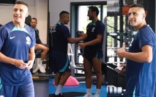 Alexis Sánchez volvió a entrenar con el Inter de Milán mientras define su futuro. Foto: Comunicaciones Inter.