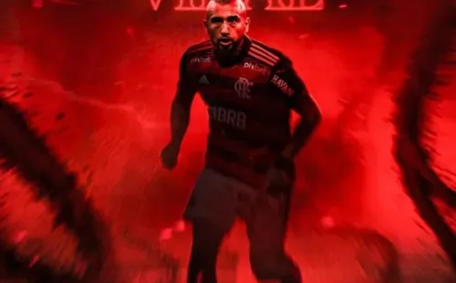 La postal de Flamengo para anunciar a Vidal en onda Stranger Things