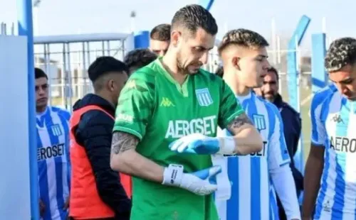 Arias jugó en la Reserva de Racing
