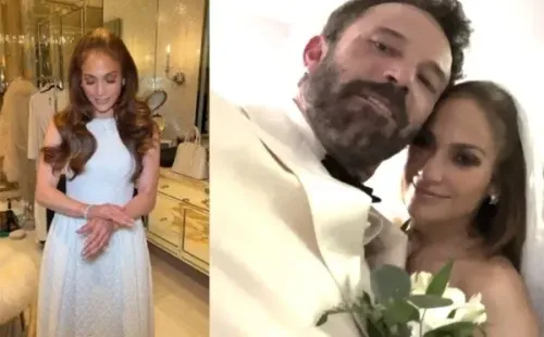 Los detalles del matrimonio de Jennifer Lopez y Ben Affleck.(Foto: Instagram)