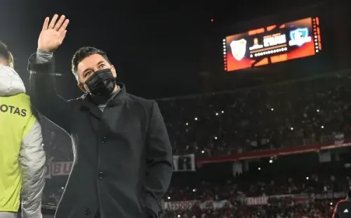 Marcelo Gallardo en la goleada de River Plate vs. Colo Colo.