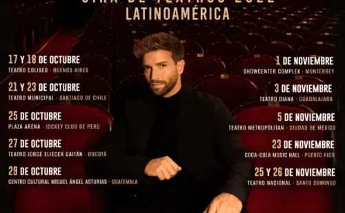 Pablo Alborán llegará con su Gira de Teatros a Chile.(Foto: DG Medios)