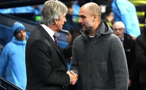 Guardiola y Pellegrini tienen una gran relación (Getty)