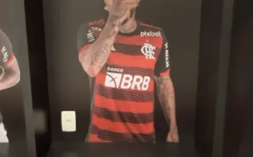 Así es el camarín de Arturo Vidal en el Flamengo. Foto: Instagram